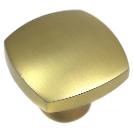 Laurey 1 1/4" Square Knob, Aventura, Champagne Brass 74410